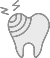 Broken Tooth Vector Icon Design
