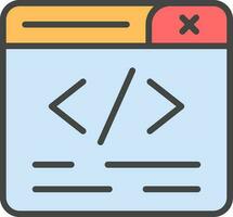 Web Programming Vector Icon Design