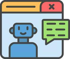 Chatbot Vector Icon Design