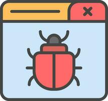Bug Vector Icon Design