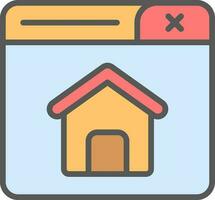 Home Page Vector Icon Design