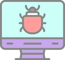 Computer Bug Vector Icon Design