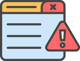 Warning Vector Icon Design