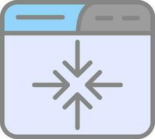 Minimize Vector Icon Design