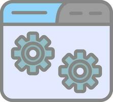 Website Setting Vector Icon Design