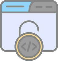 Unsecured Vector Icon Design