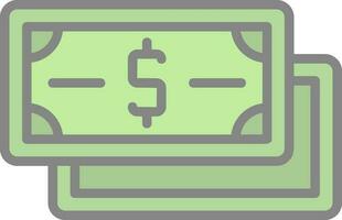 Dollar Note Vector Icon Design