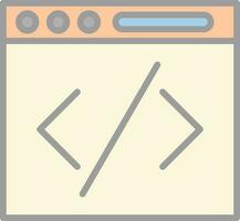 Coding Vector Icon Design
