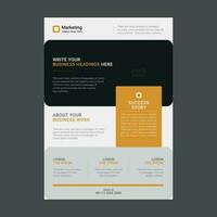 Corporate, Business Flyer, Poster, Leaflet Design Template, Print Ready Format vector