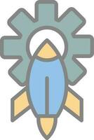 Rocket Vector Icon Design