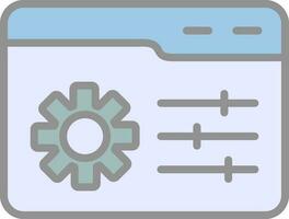Web Management Vector Icon Design