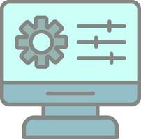 Web Management Vector Icon Design