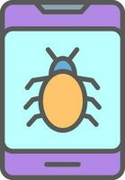 Bug Vector Icon Design