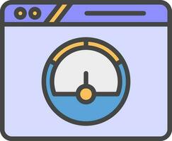 Speed Test Vector Icon Design