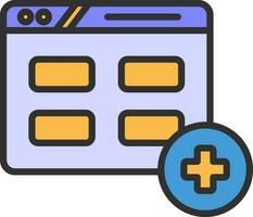 Website Vector Icon Design