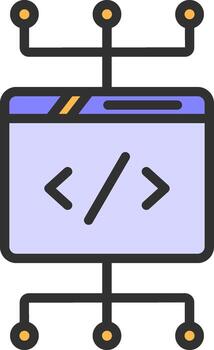 Coding Vector Icon Design