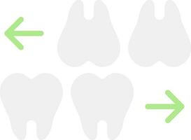 dientes vector icono diseño