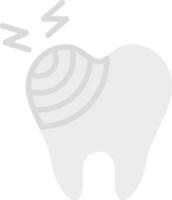 Broken Tooth Vector Icon Design