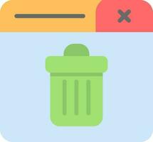 Trash Can Vector Icon Design