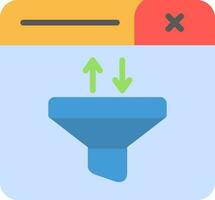 Funnel Vector Icon Design