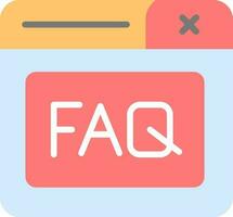 Faq Vector Icon Design