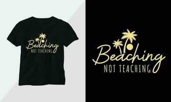 Teachers off duty t-shirt design template print ready vector design with vintage and groovy style