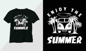 Summer Surfing t-shirt design concept. all designs are colorful and created using Surfboard, beach, summer, sea, etc vector