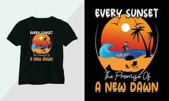 Summer Surfing t-shirt design concept. all designs are colorful and created using Surfboard, beach, summer, sea, etc vector