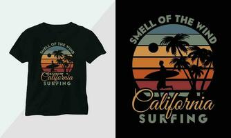 Summer Surfing t-shirt design concept. all designs are colorful and created using Surfboard, beach, summer, sea, etc vector