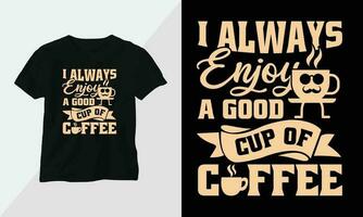 Coffee Lover T-shirt Design Template vector print ready