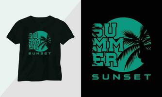 verano surf camiseta diseño concepto. todas diseños son vistoso y creado utilizando tabla de surf, playa, verano, mar, etc vector