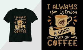 Coffee Lover T-shirt Design Template vector print ready