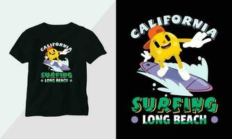 Summer Surfing t-shirt design concept. all designs are colorful and created using Surfboard, beach, summer, sea, etc vector