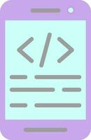 App coding Vector Icon Design