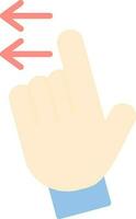 Swipe Left Vector Icon Design