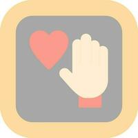 Palm Of Hand Vector Icon Design