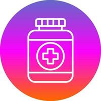 Pills Bottle Vector Icon Design