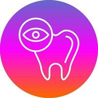 diseño de icono de vector de chequeo dental