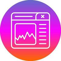 Graph Vector Icon Design