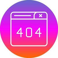 404 Error Vector Icon Design