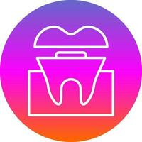 Dental Crown Vector Icon Design