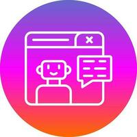 Chatbot Vector Icon Design