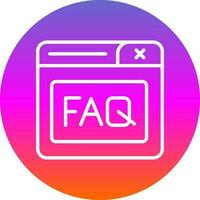 Faq Vector Icon Design