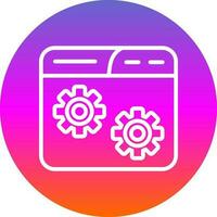 Website Setting Vector Icon Design