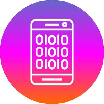 Binary Code Vector Icon Design