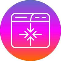Minimize Vector Icon Design