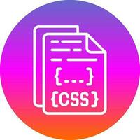 Css File Vector Icon Design