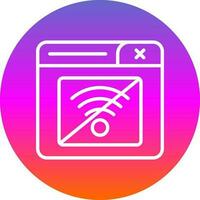 Connection Error Vector Icon Design
