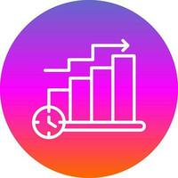 Bar Chart Vector Icon Design