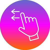 Swipe Left Vector Icon Design